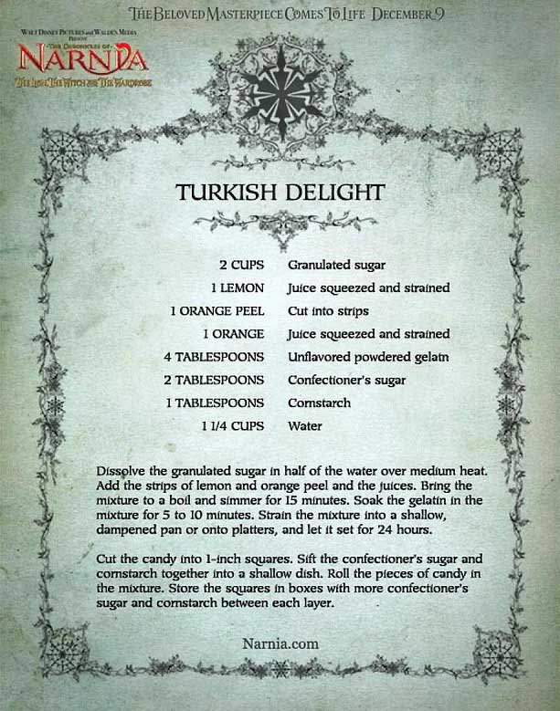 Turkish delight recipe