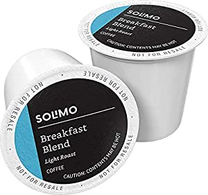 solimo light roast coffee pods