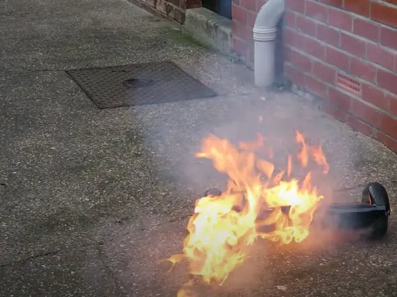 Hoverboards may catch fire